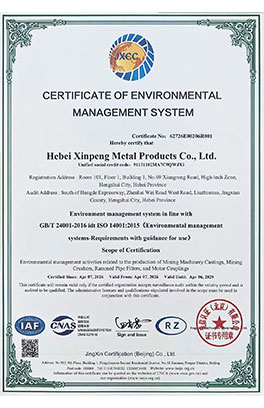 CERTIFICATE OF ENVIRONMENTALMANAGEMENT SYSTEM